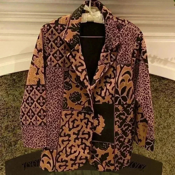 Crushed Velvet Vintage Blazer - Picture 1 of 6